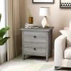 Aylin 2-Drawer Vintage Gray Nightstand by Furniture of America