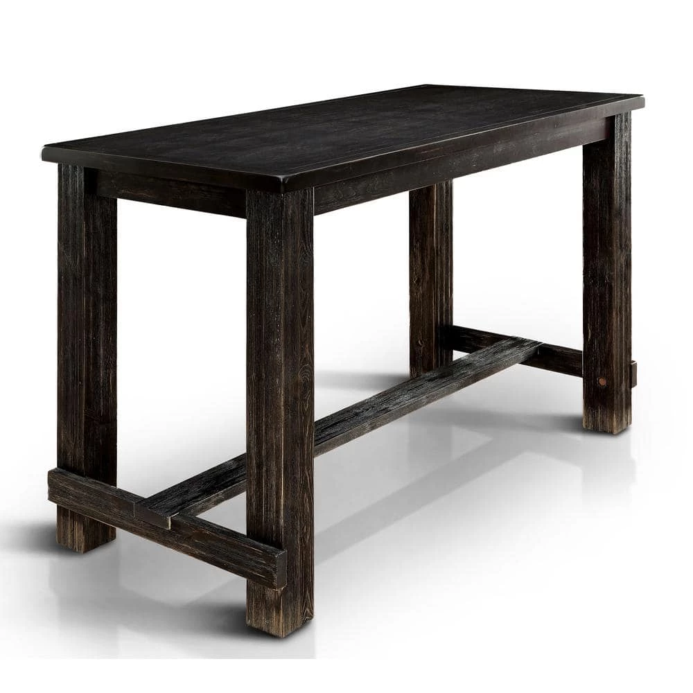 Anthus Antique Black Bar Table by Furniture of America 1 Anthus Antique Black Bar Table by Furniture of America