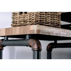 62.5 in. Antique Black Metal 5-shelf Etagere Bookcase with Open Back by Furniture of America 10 62.5 in. Antique Black Metal 5-shelf Etagere Bookcase with Open Back by Furniture of America -Furniture of America Sales Store antique black furniture of america bookcases bookshelves idf 5913 pc 1f 1000