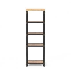 62.5 in. Antique Black Metal 5-shelf Etagere Bookcase with Open Back by Furniture of America 8 62.5 in. Antique Black Metal 5-shelf Etagere Bookcase with Open Back by Furniture of America -Furniture of America Sales Store antique black furniture of america bookcases bookshelves idf 5913 pc c3 1000