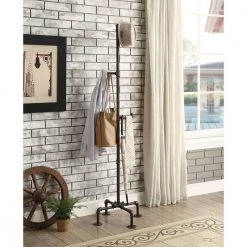 Kwok Antique Black Coat Rack with 3-Rungs by Furniture of America 7 Kwok Antique Black Coat Rack with 3-Rungs by Furniture of America -Furniture of America Sales Store antique black furniture of america coat racks idf 7914cr 31 1000