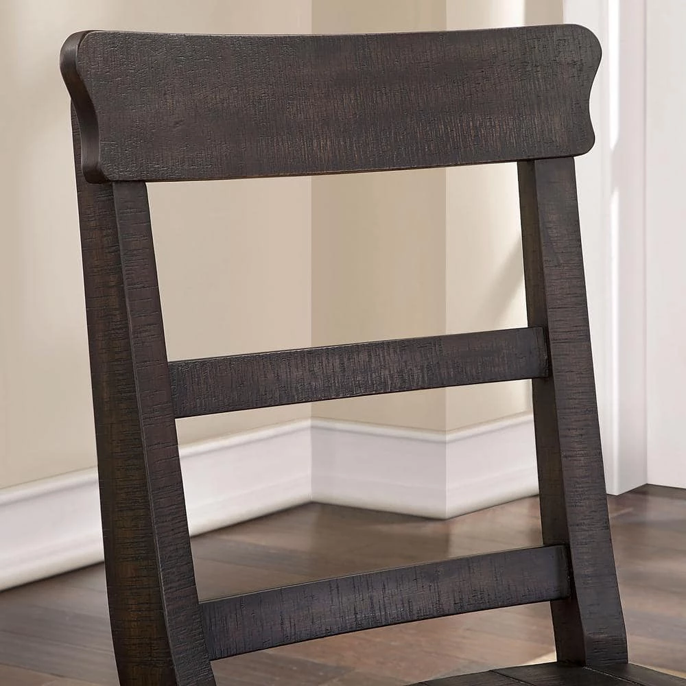 Nalley Antique Black Wood Dining Side Chair (Set of 2) by Furniture of America 4 Nalley Antique Black Wood Dining Side Chair (Set of 2) by Furniture of America - Image 4
