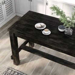 Anthus Antique Black Counter Height Table by Furniture of America -Furniture of America Sales Store antique black furniture of america kitchen dining tables idf 3324bk pt c3 1000