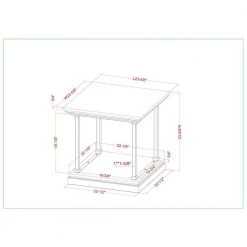 Blue River 23.63 in. Antique Blue and Black Square Wooden End Table by Furniture of America 10 Blue River 23.63 in. Antique Blue and Black Square Wooden End Table by Furniture of America -Furniture of America Sales Store antique blue and black furniture of america end side tables idf 4565bl e 76 1000