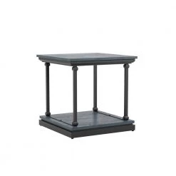 Blue River 23.63 in. Antique Blue and Black Square Wooden End Table by Furniture of America 9 Blue River 23.63 in. Antique Blue and Black Square Wooden End Table by Furniture of America -Furniture of America Sales Store antique blue and black furniture of america end side tables idf 4565bl e c3 1000