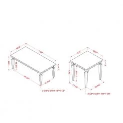 Tayson 3-Piece Antique Blue and Oak Wood Coffee Table Set by Furniture of America 10 Tayson 3-Piece Antique Blue and Oak Wood Coffee Table Set by Furniture of America -Furniture of America Sales Store antique blue and oak furniture of america coffee tables idf 4388ab 3pk 4f 1000