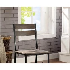 Spivey Antique Brown Metal and Wood Side Chairs (Set of 2) by Furniture of America -Furniture of America Sales Store antique brown furniture of america dining chairs idf 3397sc 1f 1000