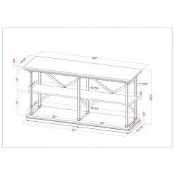 Blue River 59 in. Antique Gray and Black Rectangle Wooden Console Table by Furniture of America -Furniture of America Sales Store antique gray and black furniture of america console tables idf 4565gy s 76 1000