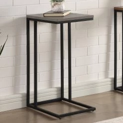 Ebnall 16.5 in. Antique Gray and Black Rectangle Wooden End Table by Furniture of America -Furniture of America Sales Store antique gray and black furniture of america end side tables idf ac386gy c3 1000