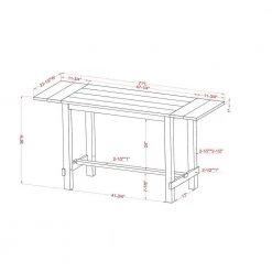 Whitcombe 71 in. Rectangle White Wood Counter Height Table (Seats 6) by Furniture of America -Furniture of America Sales Store antique light oak and antique white furniture of america kitchen dining tables idf 3583a pt 76 1000