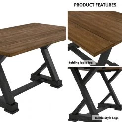 Beardsley 59 in. Rectangle Antique Oak and Antique Black Wood Dining Table by Furniture of America -Furniture of America Sales Store antique oak and antique black furniture of america kitchen dining tables idf 3167a t 44 1000