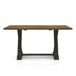 Beardsley 59 in. Rectangle Antique Oak and Antique Black Wood Dining Table by Furniture of America -Furniture of America Sales Store antique oak and antique black furniture of america kitchen dining tables idf 3167a t 4f 1000