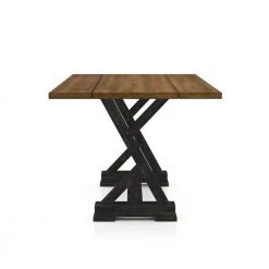 Beardsley 59 in. Rectangle Antique Oak and Antique Black Wood Dining Table by Furniture of America -Furniture of America Sales Store antique oak and antique black furniture of america kitchen dining tables idf 3167a t c3 1000