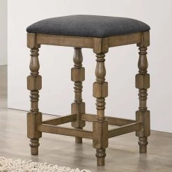 Steinart 26.25 in. Antique Oak and Dark Gray Backless Wooden Bar Stool (Set of 2) by Furniture of America 9 Steinart 26.25 in. Antique Oak and Dark Gray Backless Wooden Bar Stool (Set of 2) by Furniture of America -Furniture of America Sales Store antique oak and dark gray furniture of america bar stools idf 3979a bc c3 1000