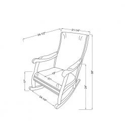 Briaria Antique Oak Wood Rocking Chair by Furniture of America -Furniture of America Sales Store antique oak furniture of america accent chairs idf ac6408 76 1000