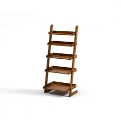 Ryon 55 in. Antique Oak Wood 5-shelf Ladder Bookcase by Furniture of America -Furniture of America Sales Store antique oak furniture of america bookcases bookshelves idf ac293 4f 1000