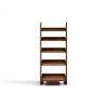 Ryon 55 in. Antique Oak Wood 5-shelf Ladder Bookcase by Furniture of America