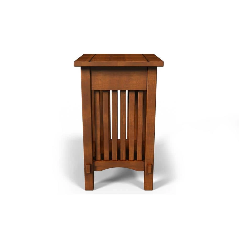 Tatum Antique Oak Single Drawer Side Table by Furniture of America 6 Tatum Antique Oak Single Drawer Side Table by Furniture of America - Image 6