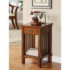 Tatum Antique Oak Single Drawer Side Table by Furniture of America 15 Tatum Antique Oak Single Drawer Side Table by Furniture of America -Furniture of America Sales Store antique oak furniture of america end side tables idf ac209 31 1000