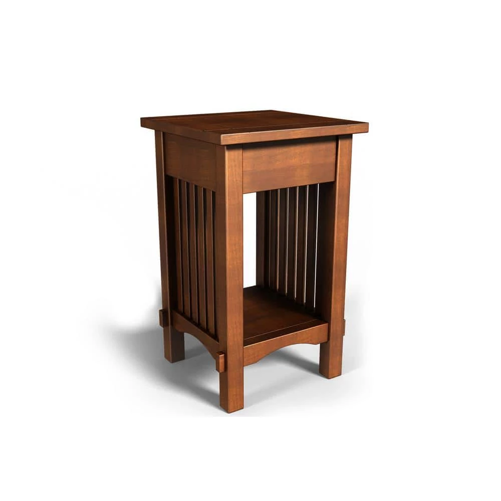 Tatum Antique Oak Single Drawer Side Table by Furniture of America 2 Tatum Antique Oak Single Drawer Side Table by Furniture of America - Image 2