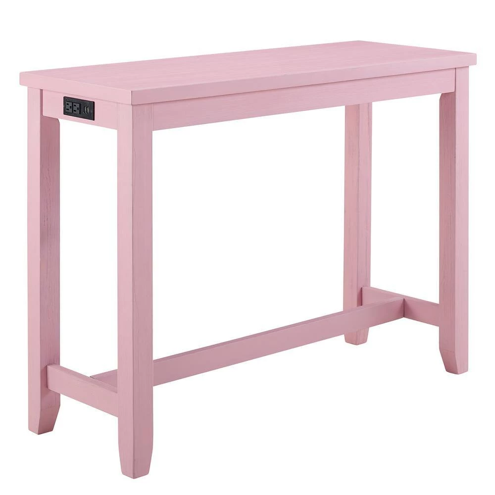Dremmend 3-Piece Antique Pink Counter Height Table Set by Furniture of America 4 Dremmend 3-Piece Antique Pink Counter Height Table Set by Furniture of America - Image 4