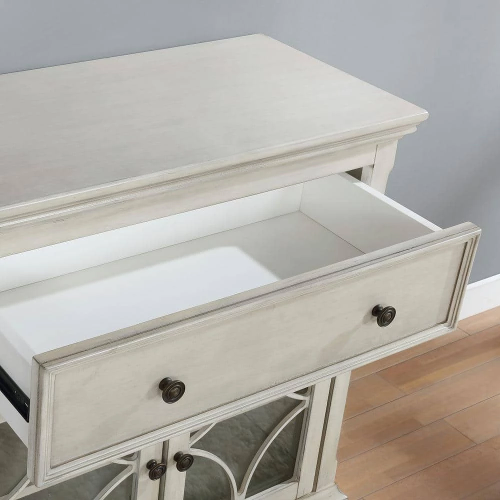 Pittens Antique White Accent Cabinet with 1-Drawer by Furniture of America 5 Pittens Antique White Accent Cabinet with 1-Drawer by Furniture of America - Image 5