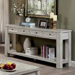 Alexis 64 in. Antique White Standard Rectangle Wood Console Table with Drawers by Furniture of America 11 Alexis 64 in. Antique White Standard Rectangle Wood Console Table with Drawers by Furniture of America -Furniture of America Sales Store antique white furniture of america console tables idf 4327wh s 31 1000