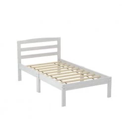 Jade White Twin Bed by Furniture of America