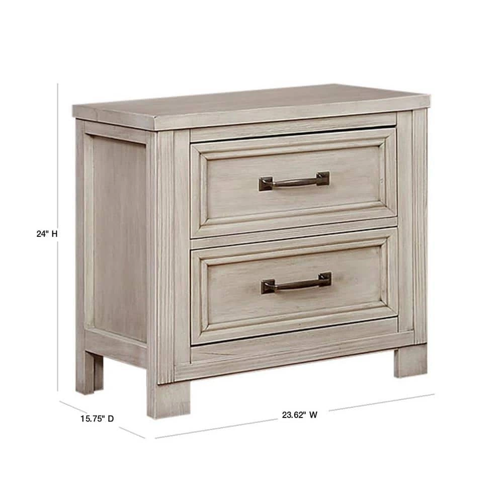 Brody 2-Drawer Antique White Nightstand by Furniture of America 3 Brody 2-Drawer Antique White Nightstand by Furniture of America - Image 3