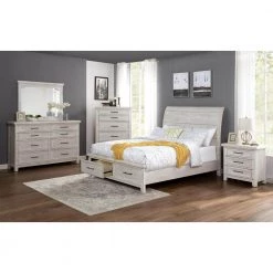 Carter Antique White 3-Drawer Nightstand with USB Plug 28 in. H x 28 in. W x 17 in. D by Furniture of America -Furniture of America Sales Store antique white furniture of america nightstands idf 7924n 31 1000