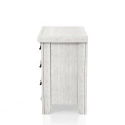 Carter Antique White 3-Drawer Nightstand with USB Plug 28 in. H x 28 in. W x 17 in. D by Furniture of America -Furniture of America Sales Store antique white furniture of america nightstands idf 7924n a0 1000