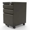 St Clare Ash Gunmetal Mobile File Cabinet with Locking Drawer by Furniture of America
