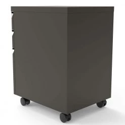 St Clare Ash Gunmetal Mobile File Cabinet with Locking Drawer by Furniture of America -Furniture of America Sales Store ash gunmetal furniture of america file cabinets idf 7991 gm c3 1000