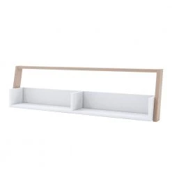 Addis 16.75 in. H Beige MDF 2-Shelf Large Floating Accent Bookcase by Furniture of America -Furniture of America Sales Store beige furniture of america bookcases bookshelves idi 202755br 31 1000