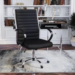 Kiddle Black Faux Leather Seat Tall Office Chair with Non-Adjustable Arm by Furniture of America 17 Kiddle Black Faux Leather Seat Tall Office Chair with Non-Adjustable Arm by Furniture of America -Furniture of America Sales Store black and chrome furniture of america task chairs idf fc667bk l 31 1000