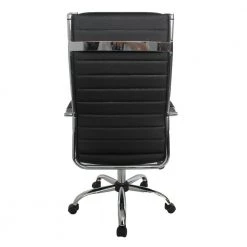 Kiddle Black Faux Leather Seat Tall Office Chair with Non-Adjustable Arm by Furniture of America 15 Kiddle Black Faux Leather Seat Tall Office Chair with Non-Adjustable Arm by Furniture of America -Furniture of America Sales Store black and chrome furniture of america task chairs idf fc667bk l fa 1000