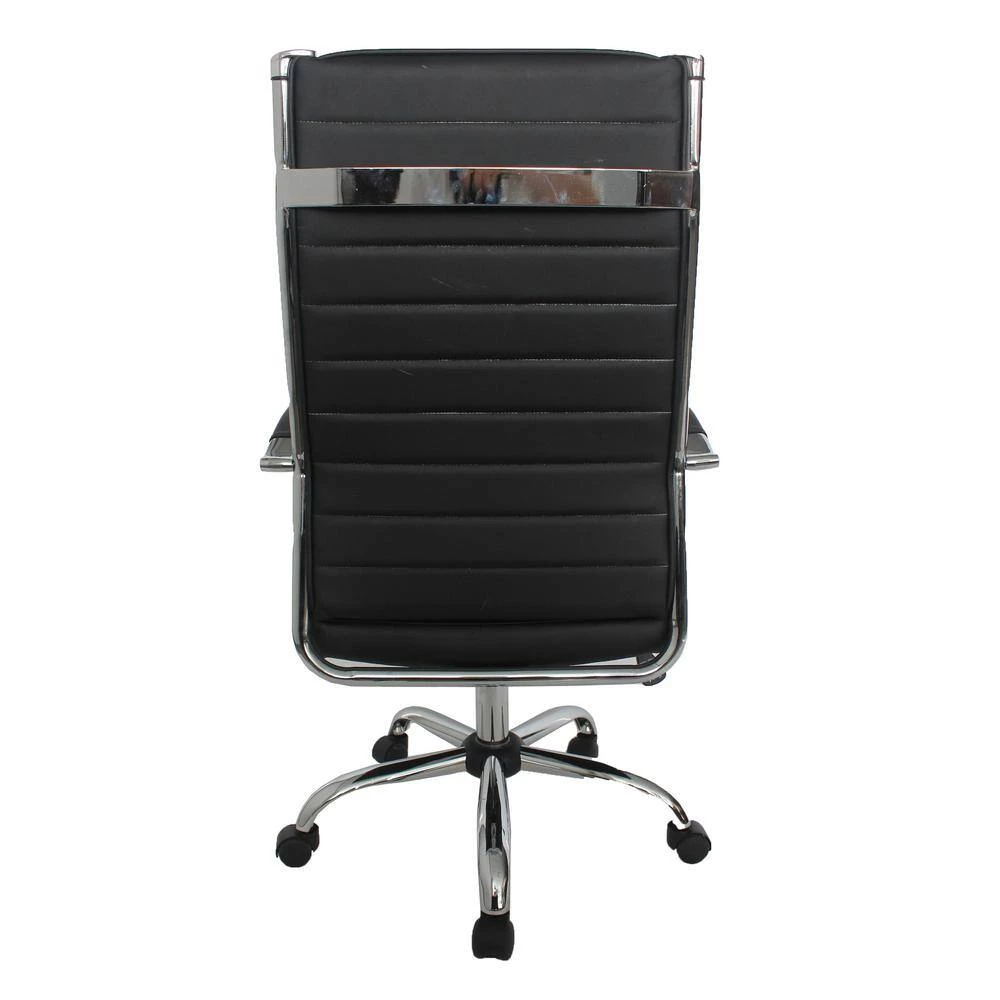 Kiddle Black Faux Leather Seat Tall Office Chair with Non-Adjustable Arm by Furniture of America 7 Kiddle Black Faux Leather Seat Tall Office Chair with Non-Adjustable Arm by Furniture of America - Image 7