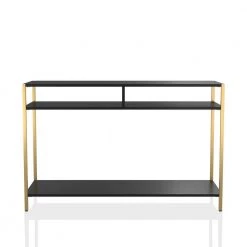 Huntz 47.75 in. Black and Gold Coating Rectangle Wood Console Table by Furniture of America 6 Huntz 47.75 in. Black and Gold Coating Rectangle Wood Console Table by Furniture of America -Furniture of America Sales Store black and gold coating furniture of america console tables idf ac382bk e1 1000