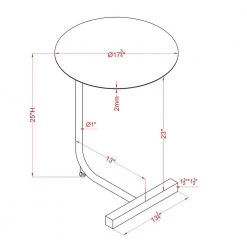 Daleford 17.75 in. Black and Gold Round Metal Top End Table by Furniture of America 10 Daleford 17.75 in. Black and Gold Round Metal Top End Table by Furniture of America -Furniture of America Sales Store black and gold furniture of america end side tables idf ac368bk 76 1000