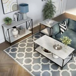 Elven 3-Piece 47.25 in. Black and Gray Rectangle Wood Coffee Table Set by Furniture of America 11 Elven 3-Piece 47.25 in. Black and Gray Rectangle Wood Coffee Table Set by Furniture of America -Furniture of America Sales Store black and gray furniture of america coffee tables idf 4563 3pk 1f 1000