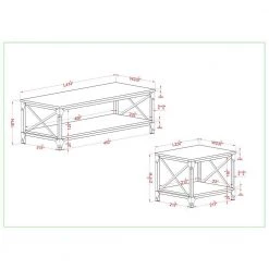 Elven 3-Piece 47.25 in. Black and Gray Rectangle Wood Coffee Table Set by Furniture of America 12 Elven 3-Piece 47.25 in. Black and Gray Rectangle Wood Coffee Table Set by Furniture of America -Furniture of America Sales Store black and gray furniture of america coffee tables idf 4563 3pk 76 1000