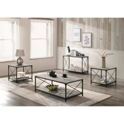 Elven 47.13 in. Black and Gray Rectangle Wood Top Console Table by Furniture of America 9 Elven 47.13 in. Black and Gray Rectangle Wood Top Console Table by Furniture of America -Furniture of America Sales Store black and gray furniture of america console tables idf 4563s 31 1000