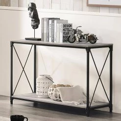 Elven 47.13 in. Black and Gray Rectangle Wood Top Console Table by Furniture of America 7 Elven 47.13 in. Black and Gray Rectangle Wood Top Console Table by Furniture of America -Furniture of America Sales Store black and gray furniture of america console tables idf 4563s c3 1000