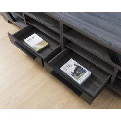 Vegah 82 in. Gray tv Stand Fits tv's up to 94 in. with Cable Management by Furniture of America -Furniture of America Sales Store black and gray furniture of america tv stands idi 161754 44 1000