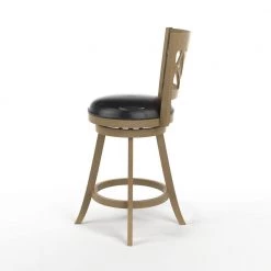 Amina 24 in. Maple Swivel Cushioned Bar Stool by Furniture of America -Furniture of America Sales Store black and maple furniture of america bar stools idf br6106a 24 a0 1000