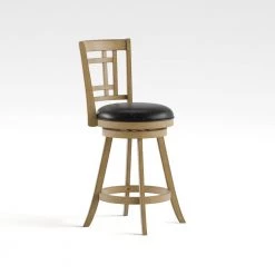 Adilah 24 in. Maple Cushioned Swivel Bar Stool by Furniture of America -Furniture of America Sales Store black and maple furniture of america bar stools idf br6107a 24 4f 1000