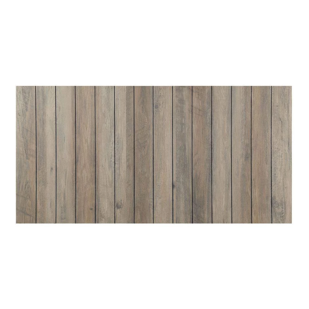 Bargib 47.25 in. Black and Natural Tone Rectangle Wood Console Table by Furniture of America 4 Bargib 47.25 in. Black and Natural Tone Rectangle Wood Console Table by Furniture of America - Image 4