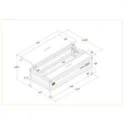Kander 47.5 in. Black and Walnut Rectangle Wood Top Coffee Table by Furniture of America 10 Kander 47.5 in. Black and Walnut Rectangle Wood Top Coffee Table by Furniture of America -Furniture of America Sales Store black and walnut furniture of america coffee tables idf 4548c 76 1000