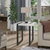 Harlene 24 in. H Black and White End Table by Furniture of America