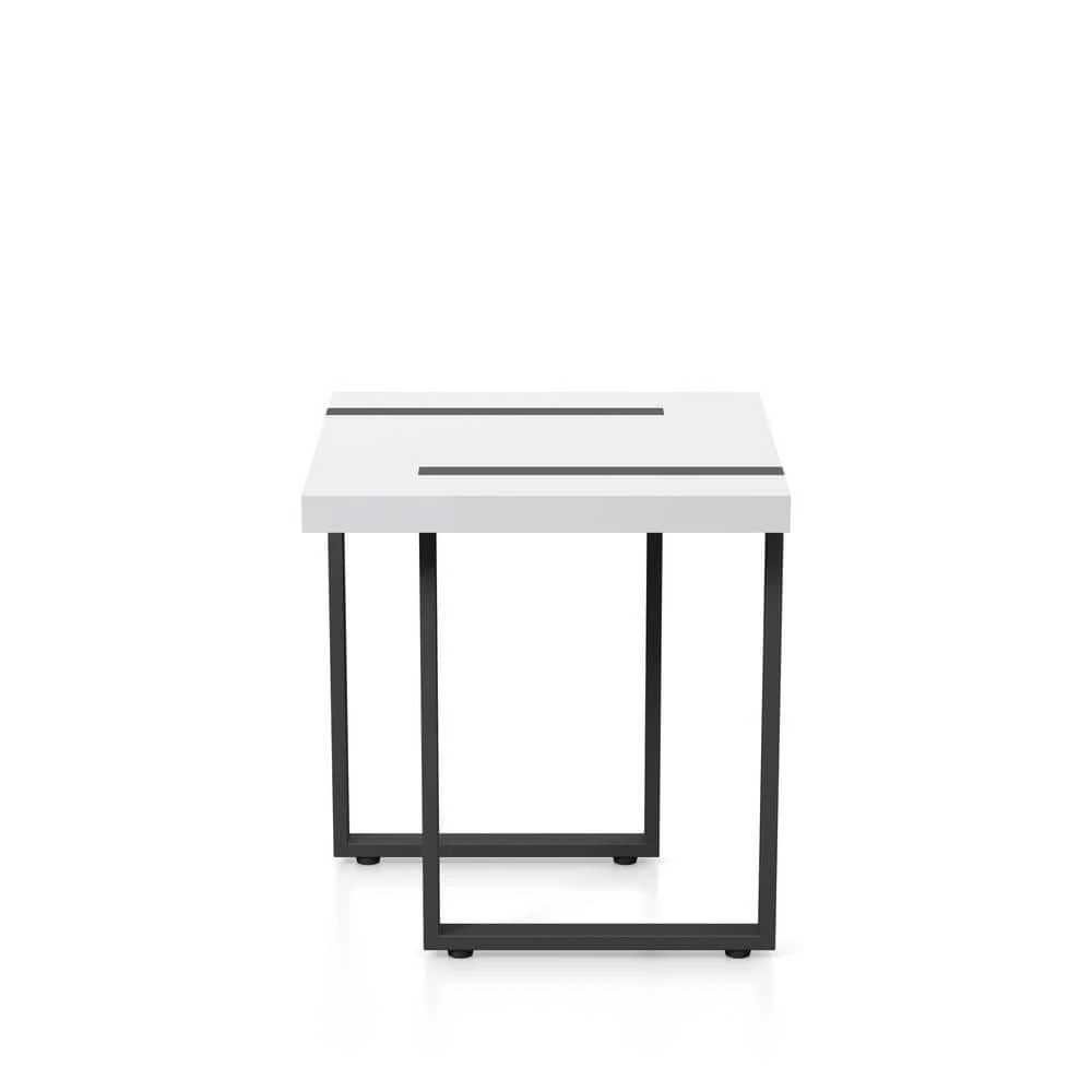Harlene 24 in. H Black and White End Table by Furniture of America 3 Harlene 24 in. H Black and White End Table by Furniture of America - Image 3